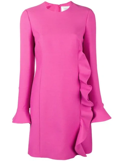 Valentino Crepe Couture Dress In Pink Orchid|rosa