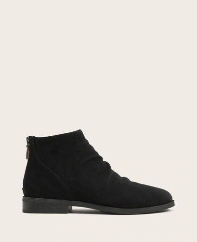 Gentle Souls Emma Suede Zip Bootie In Black