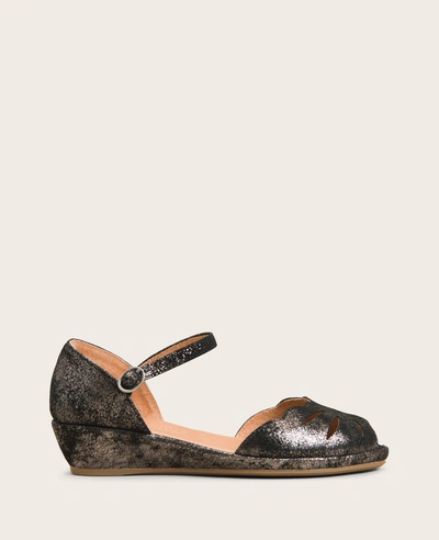 Gentle Souls Lily Moon Ankle Strap Sandal In Graphite