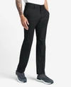 Reaction Kenneth Cole Premium Stretch Twill Slim Fit Flex Waistband Flat Front Dress Pant In Black