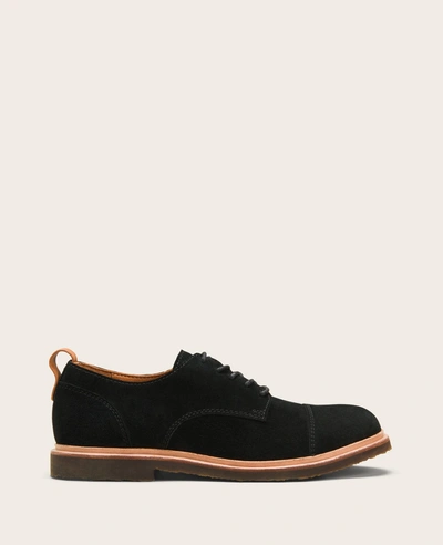 Gentle Souls Donovan Suede Lace-up Oxford Shoe In Black