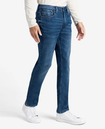 Kenneth Cole Slim-fit Recycled Stretch Denim Jeans In Bethune - Blue