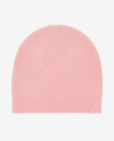 Kenneth Cole Site Exclusive! Wool Cashmere Rib Knit Beanie Hat In Blush