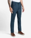 Kenneth Cole Stretch Slim Fit Flex Waistband Flat Front Chino Pant In Indigo