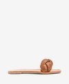 Kenneth Cole Nellie Leather Braided Sandal In Cognac