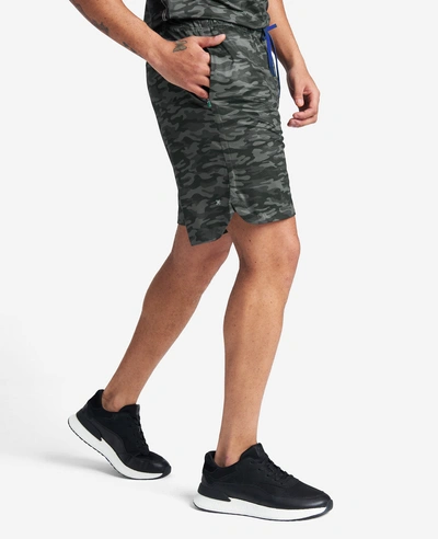 Kenneth Cole Active Stretch Shorts In Black Camo