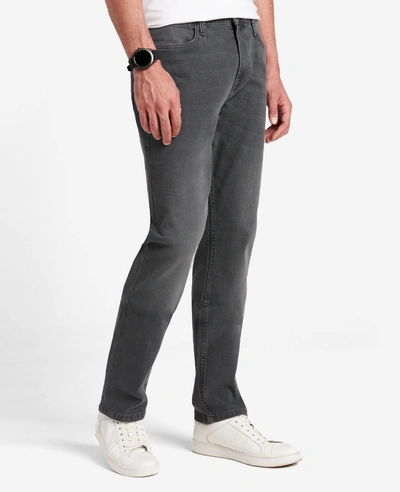 Kenneth Cole Athletic-fit Recycled Stretch Denim Jeans In Laight - Grey