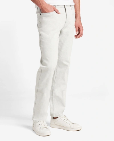 Kenneth Cole Slim-fit Stretch Denim Jeans In Moore - Cream