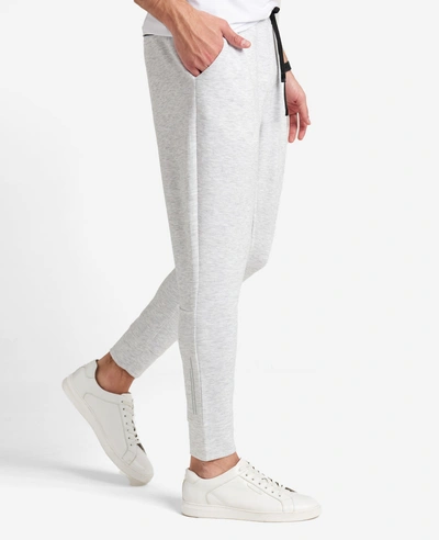 Kenneth Cole Fleece Terry Jogger In Lt Grey Heather