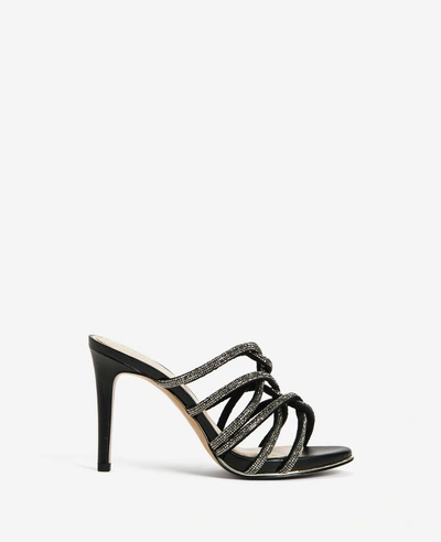 Kenneth Cole Brooke 95 Twisted Jeweled Heel In Hematite