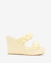 Kenneth Cole Olivia Braided Wedge Espadrille Sandal In Yellow