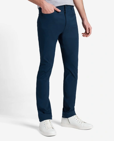 Kenneth Cole Water-resistant Flexible 5-pocket Pant In Navy