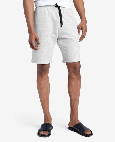 Kenneth Cole French Terry Logo Short In Heather Grey