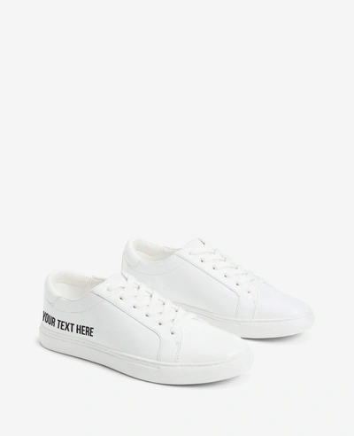 Kenneth Cole Site Exclusive! Women's Personalized Leather Kam Sneaker In White