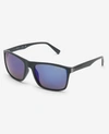 Kenneth Cole Rectangular Sunglasses In Matte Black