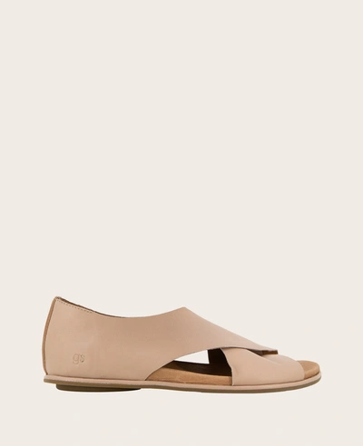 Gentle Souls Laniey X-band Leather Wedge Sandal In Chai