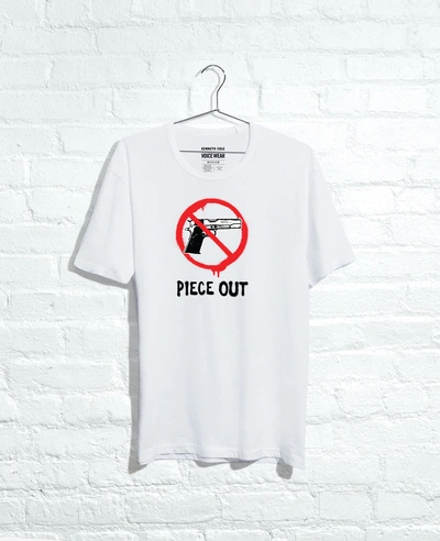 Kenneth Cole Site Exclusive! Piece Out T-shirt In White