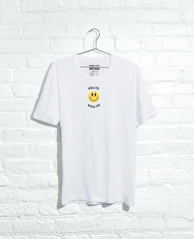 Kenneth Cole Site Exclusive! Polite As Fuck T-shirt In White