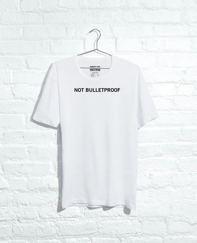 Kenneth Cole Site Exclusive! Not Bulletproof T-shirt Black In White
