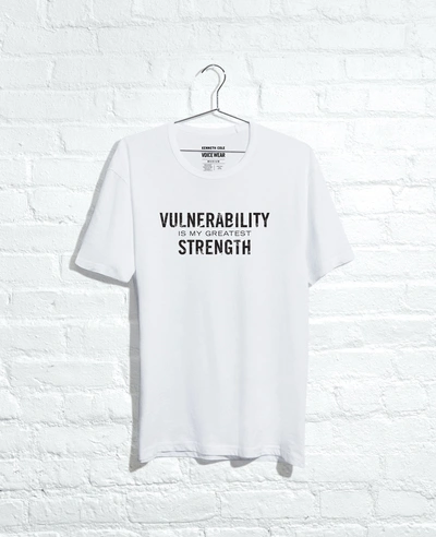 Kenneth Cole Site Exclusive! Vulnerability / Strength T-shirt In White