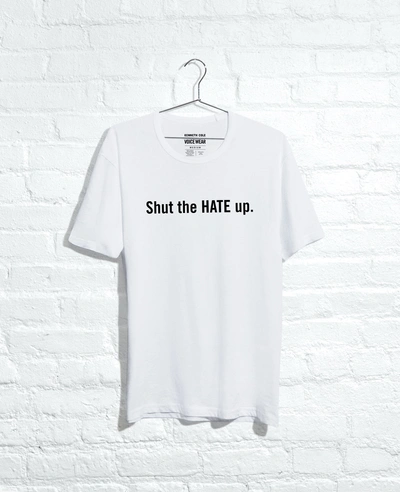 Kenneth Cole Site Exclusive! Shut The Hate Up T-shirt In White