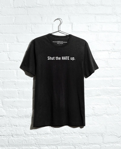 Kenneth Cole Site Exclusive! Shut The Hate Up T-shirt In Black