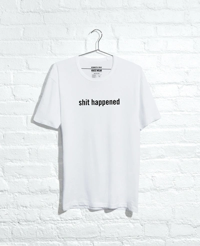 Kenneth Cole Site Exclusive! Shit Happened T-shirt In White