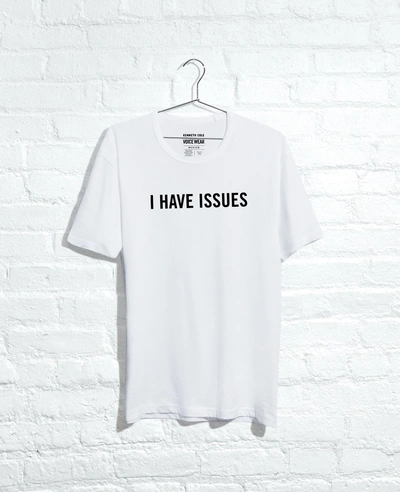 Kenneth Cole Site Exclusive! I Have Issues T-shirt In White