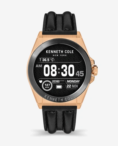 Kenneth Cole The Wellness Smartwatch 2.0 With Interchangeable Band Set In Black