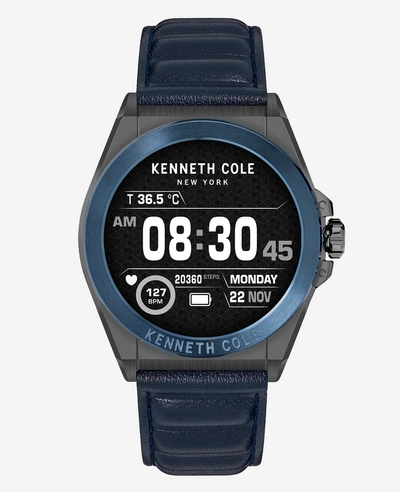 Kenneth Cole The Wellness Smartwatch 2.0 With Interchangeable Band Set In Blue