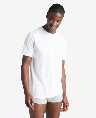Kenneth Cole Cotton Crew Neck Undershirt 3-pack In White