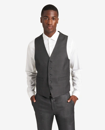 Kenneth Cole Ready Flex Slim-fit Suit Separate Vest In Gunmetal