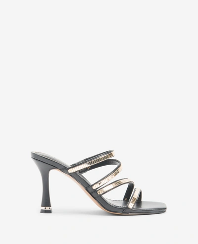 Kenneth Cole Blanche Strappy Heeled Sandal In Black