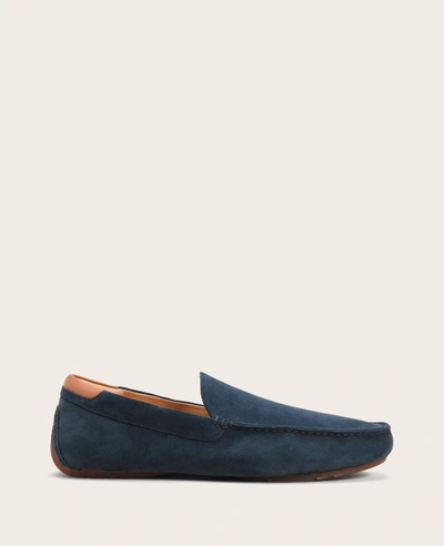 Gentle Souls Nyle Suede Driver In Navy