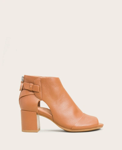 Gentle Souls Charlene Leather Open-toe Shootie In Cognac