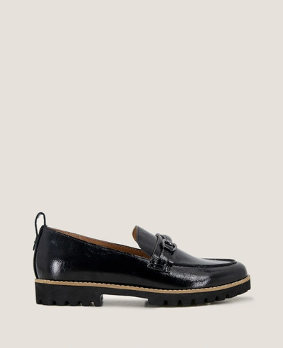 Gentle Souls Eugene Leather Lug Bit Loafer In Black