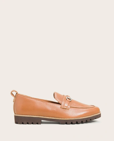 Gentle Souls Eugene Leather Lug Bit Loafer In Cognac