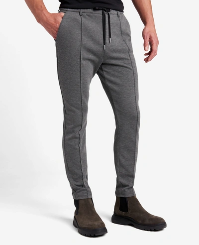 Kenneth Cole Knit Tailored Pant In Black Heather