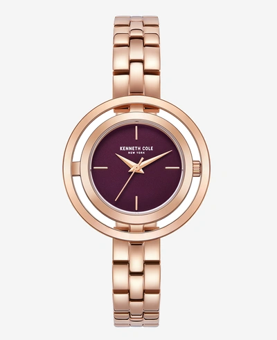 Kenneth Cole Automatic Transparency Watch With Rose Gold-tone Bracelet Strap
