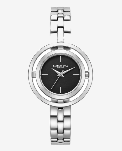 Kenneth Cole Automatic Transparency Watch With Silver-tone Bracelet Strap