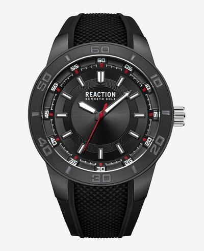 Reaction Kenneth Cole Analog Sport Watch With Black Silicone Strap By Kenneth Cole