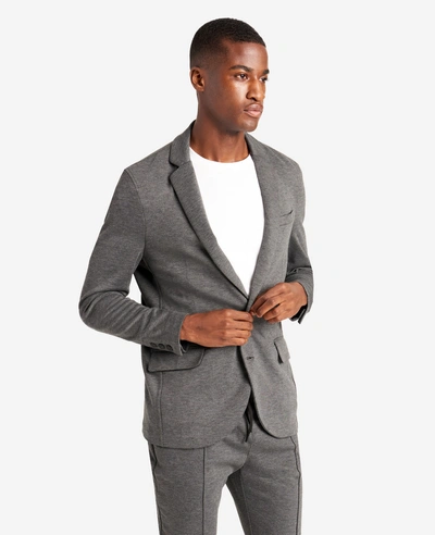 Kenneth Cole Knit Tailored Jacket In Black