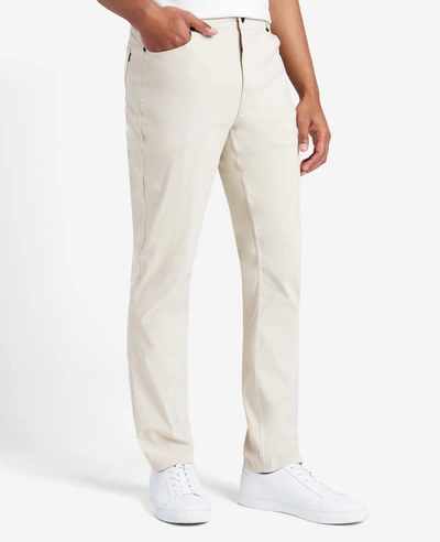 Kenneth Cole Water-resistant Flexible 5-pocket Pant In Off White