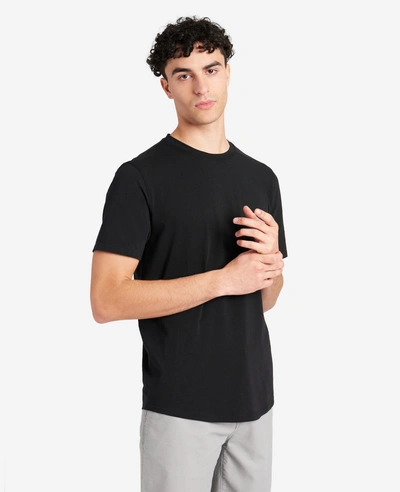 Kenneth Cole Essential Stretch Crew Neck T-shirt In Black