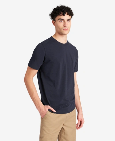 Kenneth Cole Essential Stretch Crew Neck T-shirt In Navy