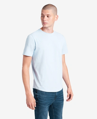 Kenneth Cole Essential Stretch Crew Neck T-shirt In Light Blue