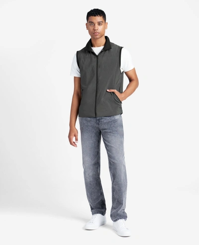 Kenneth Cole Lightweight Water-resistant Vest In Charcoal