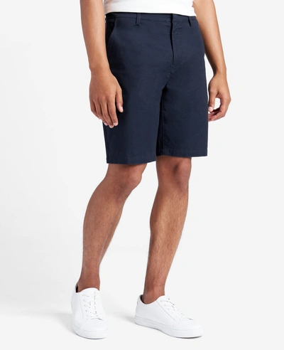 Kenneth Cole Stretch Tailored Shorts Pant In Navy