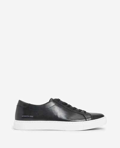 Kenneth Cole Site Exclusive! Men's Kam Leather Lace-up Sneaker In Black