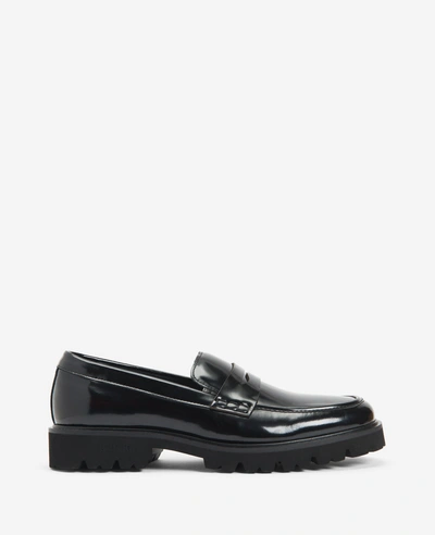 Kenneth Cole Rhode Patent Penny Loafer In Black